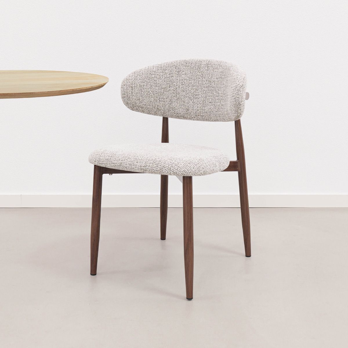 Kick Yuka - Eetkamerstoel - Comfortabel En Stijlvol - Taupe