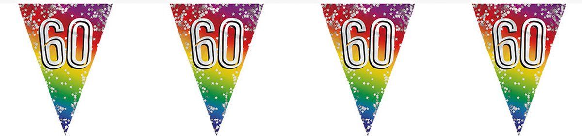 Boland - Folievlaggenlijn Rainbow '60' - 6 meter - Multi
