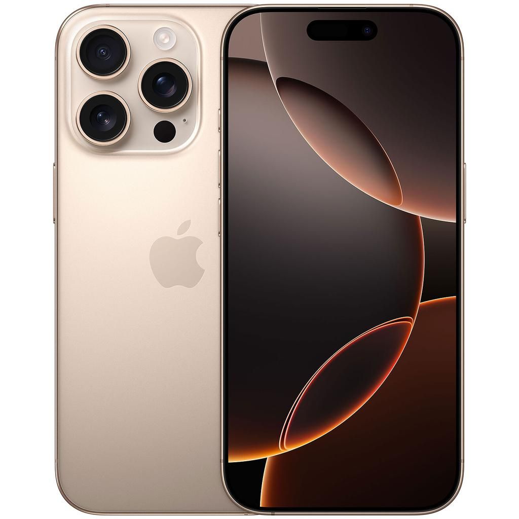 Apple iPhone 16 Pro - Desert titanium - 128 GB - Fysieke simkaart + eSIM