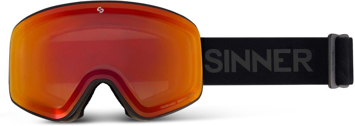 Sinner Snowghost - Skibril - Sintrast®/Trans+®-lens - Matzwart
