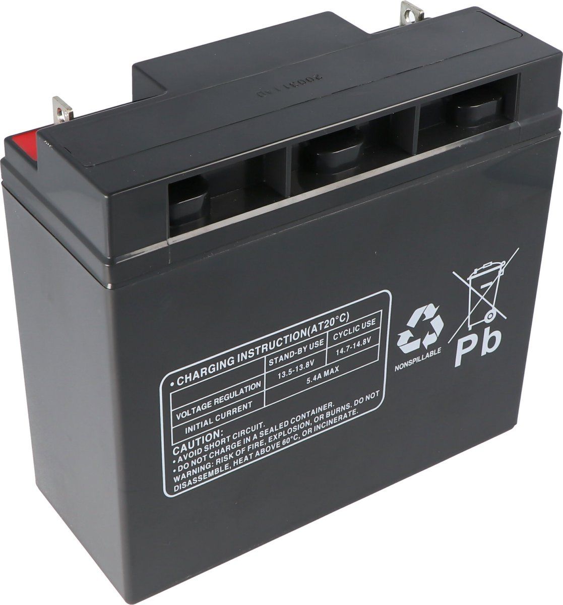 Batterij geschikt voor de APC RBC7 batterij voor zelfconversie, 12 volt, 18000 mAh