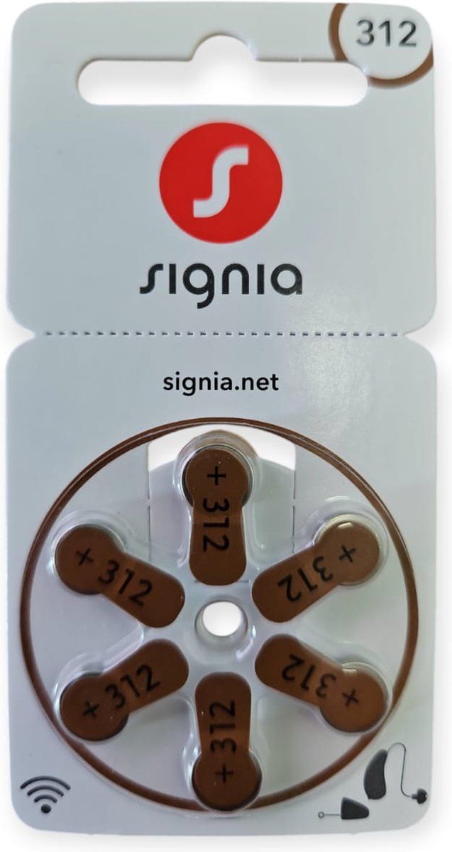 Signia P312 Hoortoestel Batterij