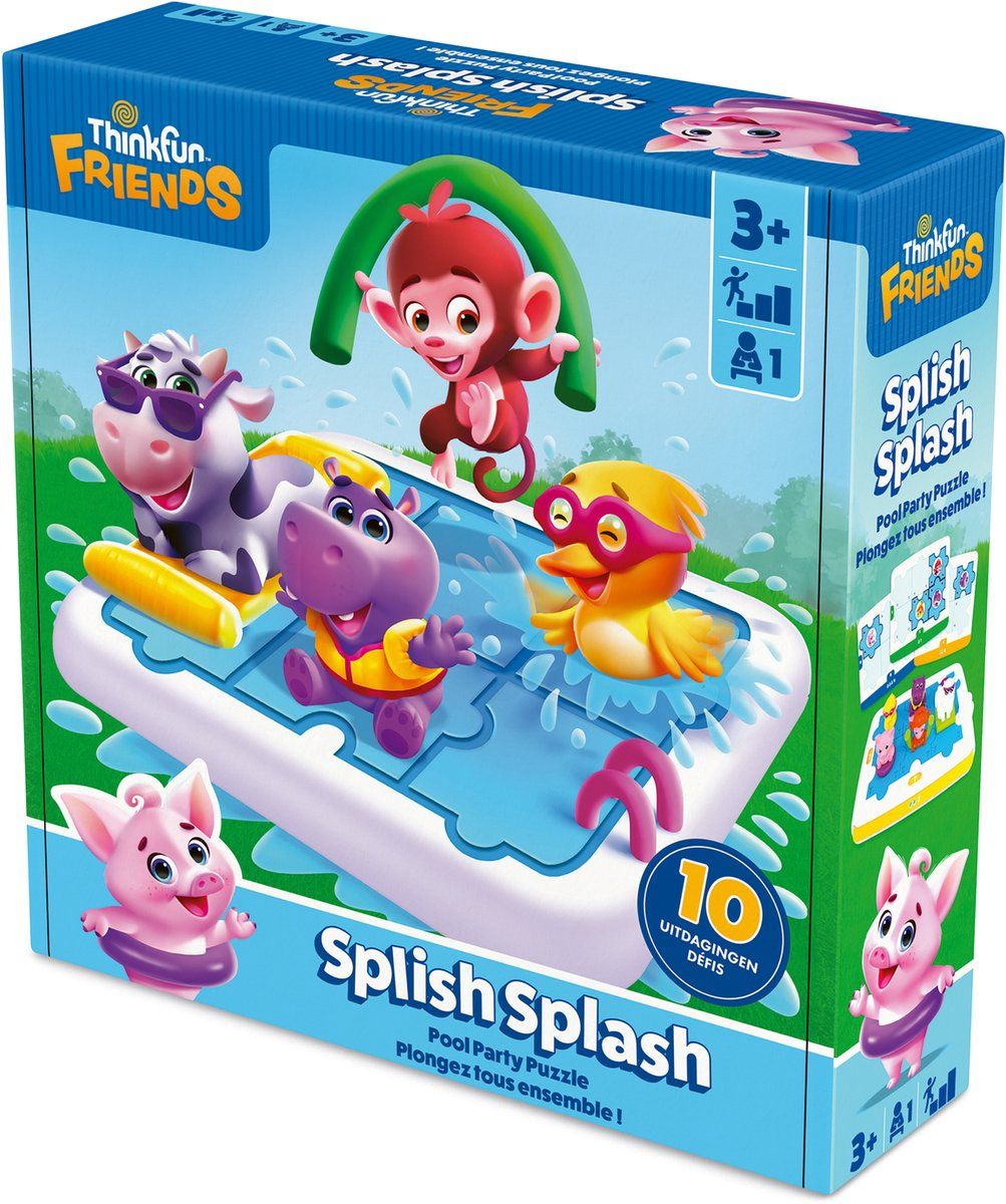 Ravensburger ThinkFun Friends - Denkspel - Probleemoplossend Zwemfeestje