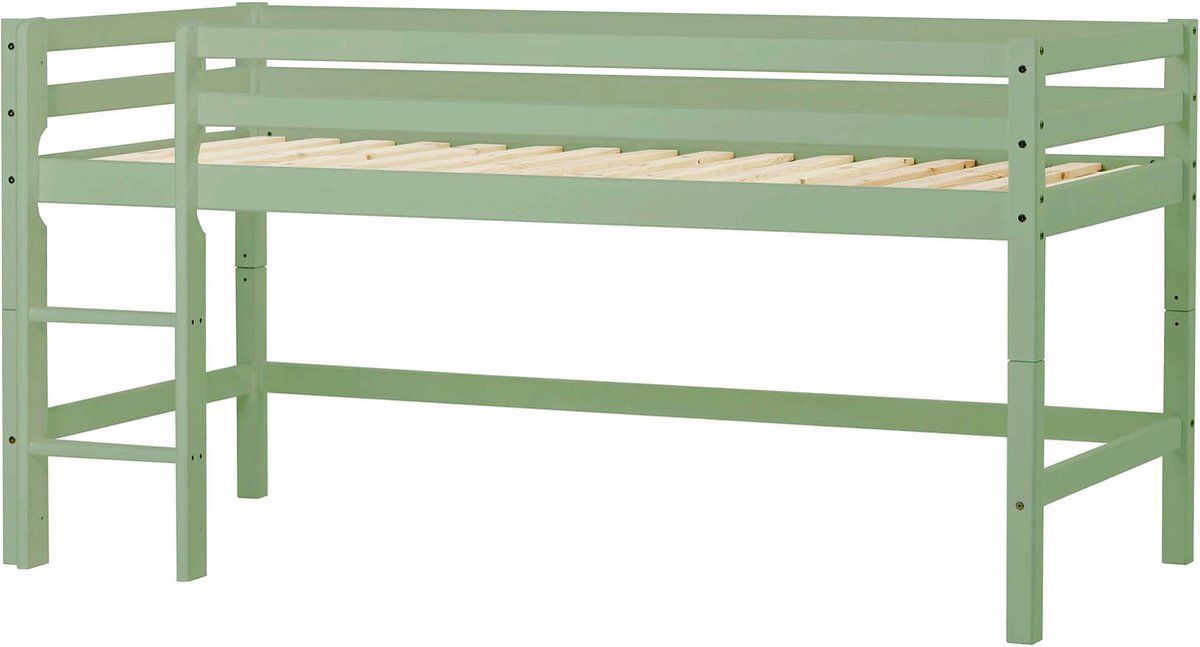 Hoppekids Eco Dream My Color Halfhoogslaper 90x200cm, Bleekgroen