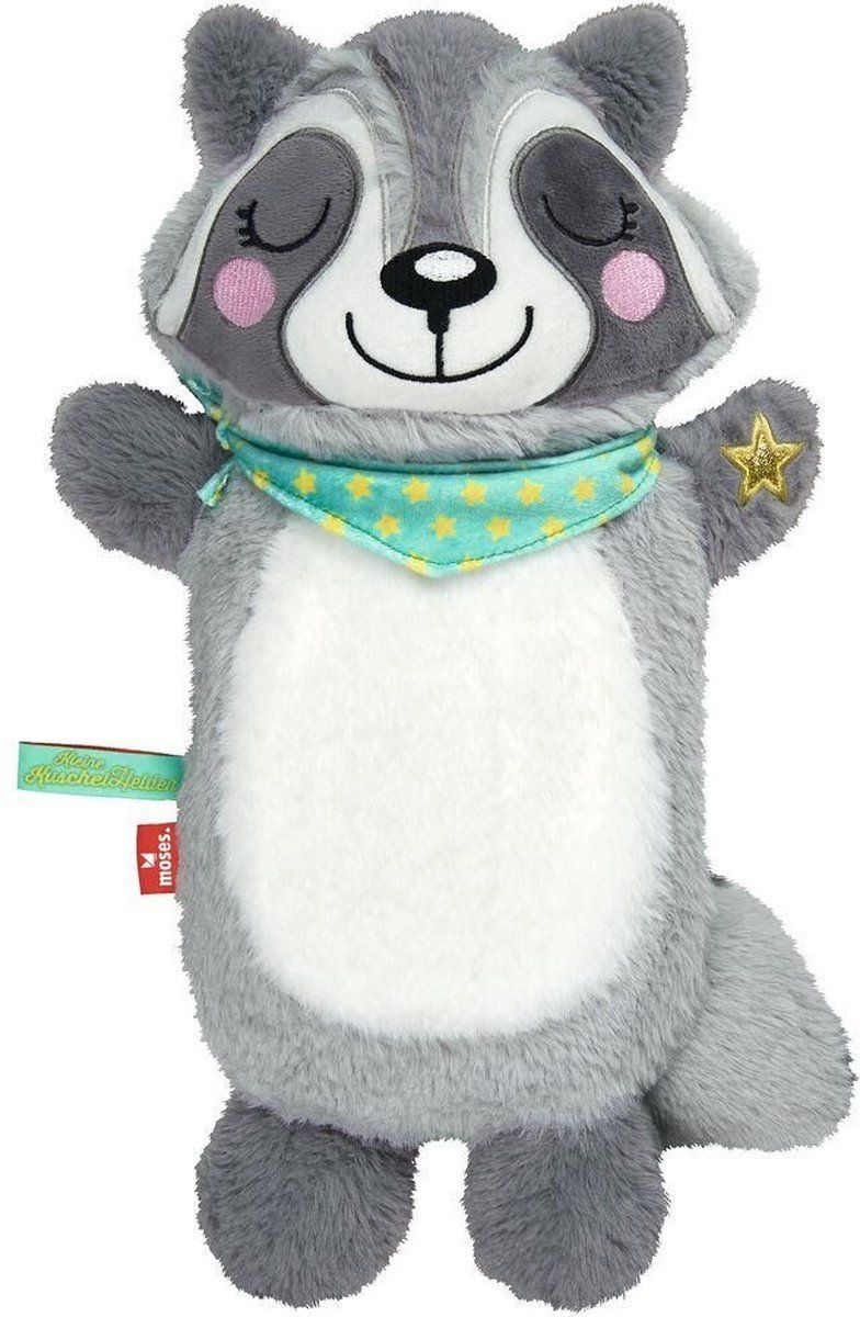 Kleine knuffelhelden - Kruik - 600 ml - Wasbeer grijs