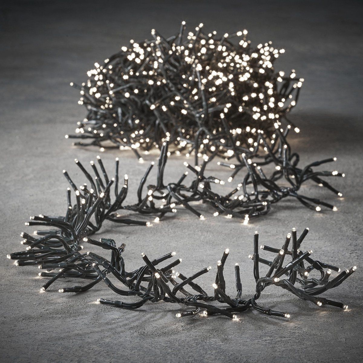 Luca Lighting Cluster - Kerstverlichting 1512 Led Lampjes - 9, 7 M - Klassiek Wit