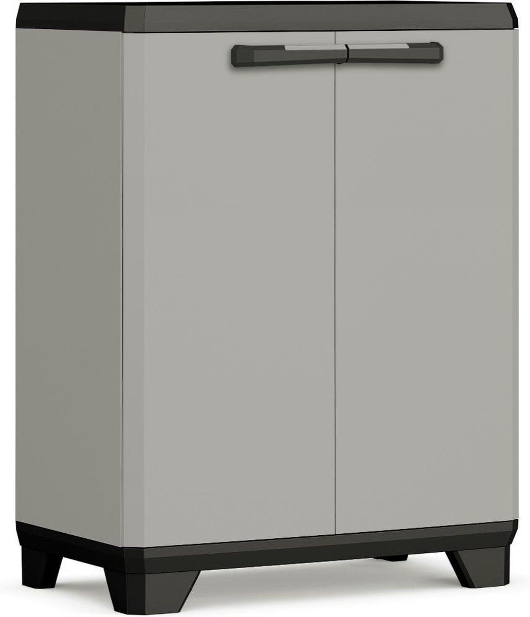 Keter Planet Lage Kast - 1 Plank - 68x39x90cm - Grijs/Zwart