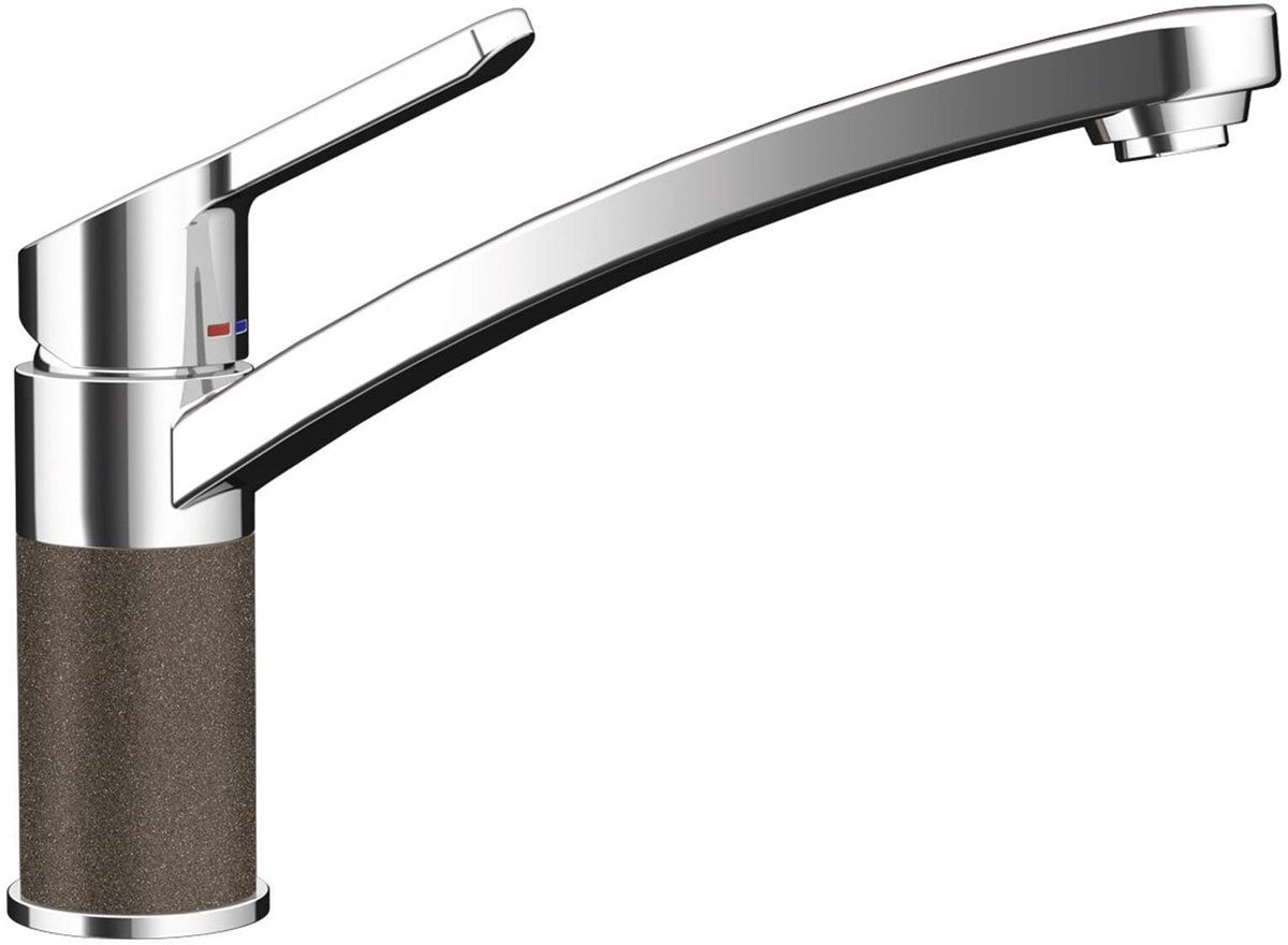 SCHOCK SC-90 - Keukenmengkraan - Hogedrukkraan CRISTADUR met vaste uitloop - Brons