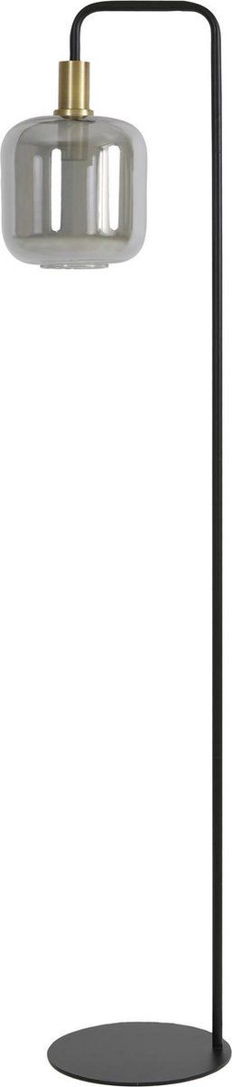 Light&Living Lekar - Vloerlamp - Antiek Brons/Smoke Glas -Ø28x155 Cm