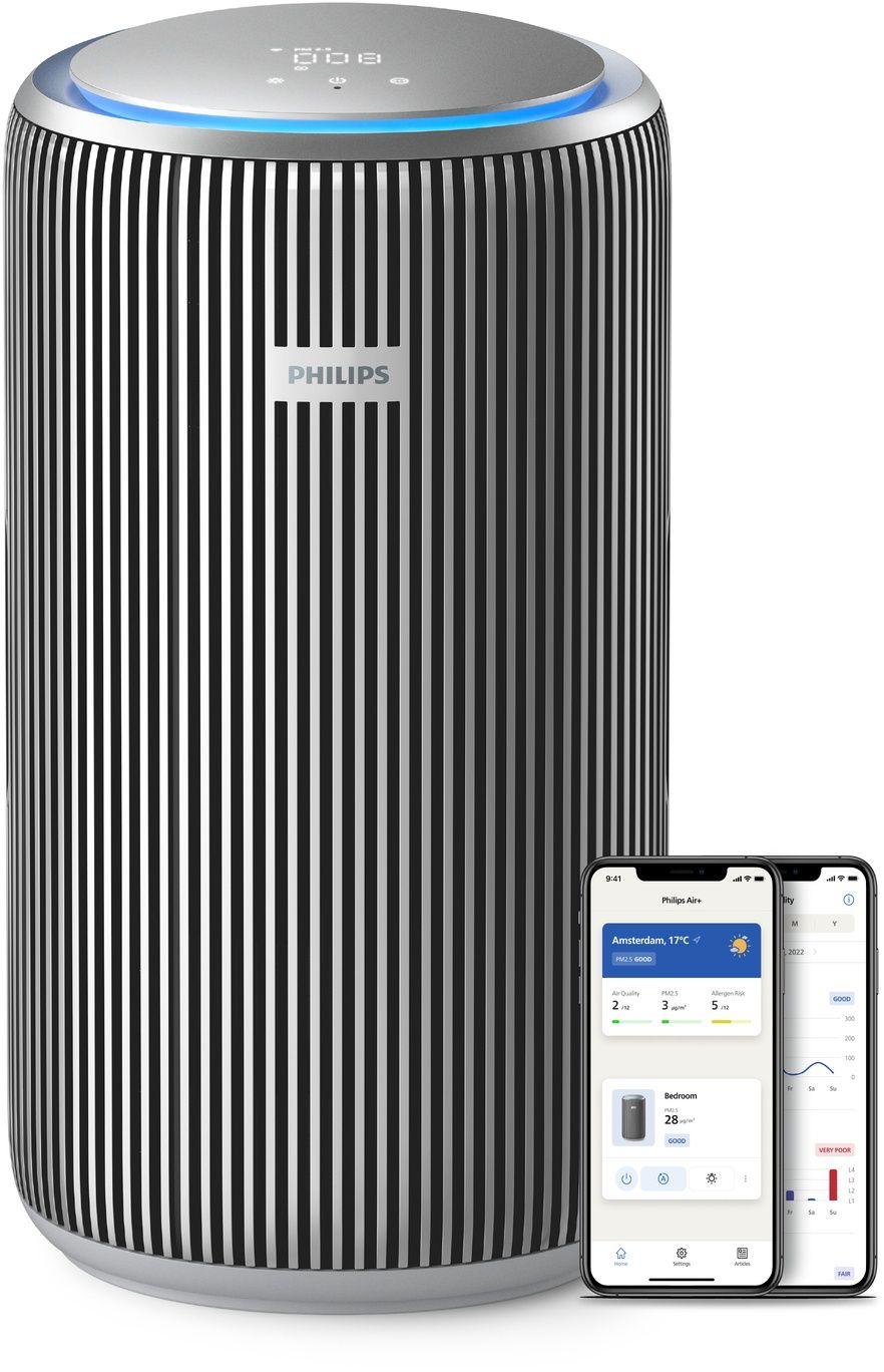 Philips 4200-serie - Luchtreiniger - 600 m³/u - 156 m² - HEPA-filter - Zilver