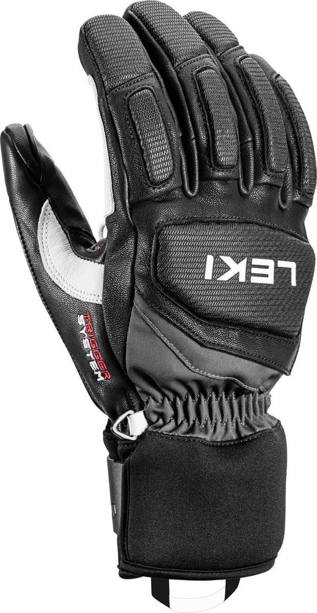 Leki Griffin Pro 3D - Ski Handschoenen - Trigger 3D Systeem - Zwart Wit