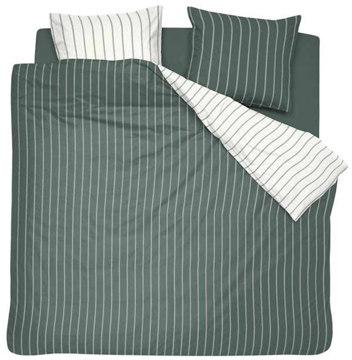 Cinderella Eenvoud Dekbedovertrek - Extra breed - 260x200/220 cm - Groen