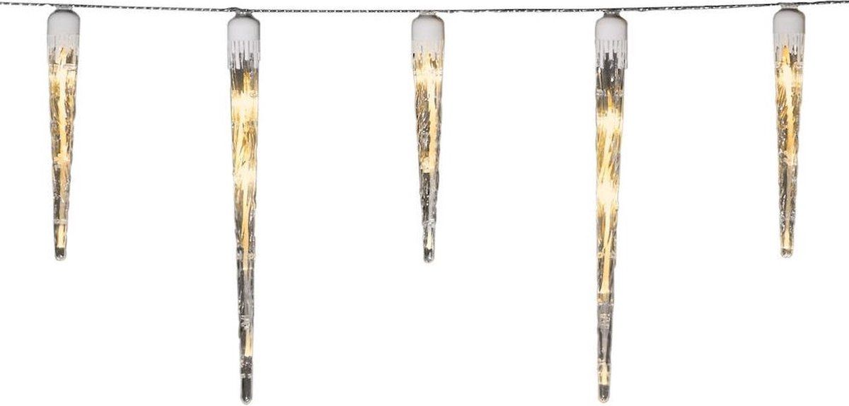 IJspegelsnoer met 32 pegels - 7.75 meter - extra warm wit