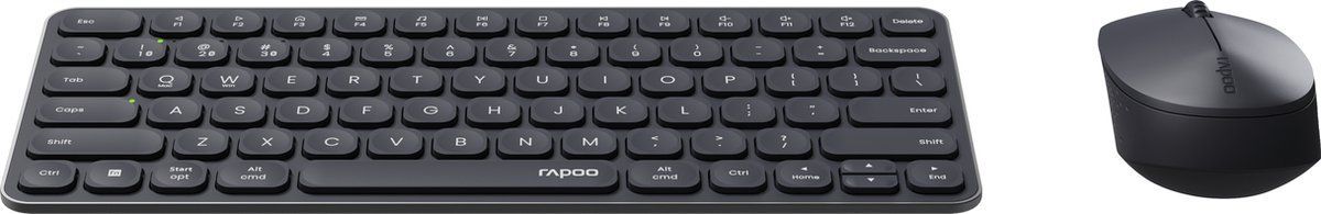Rapoo 9010M - Toetsenbord + Muis Comboset Qwerty(Nl) - Zwart