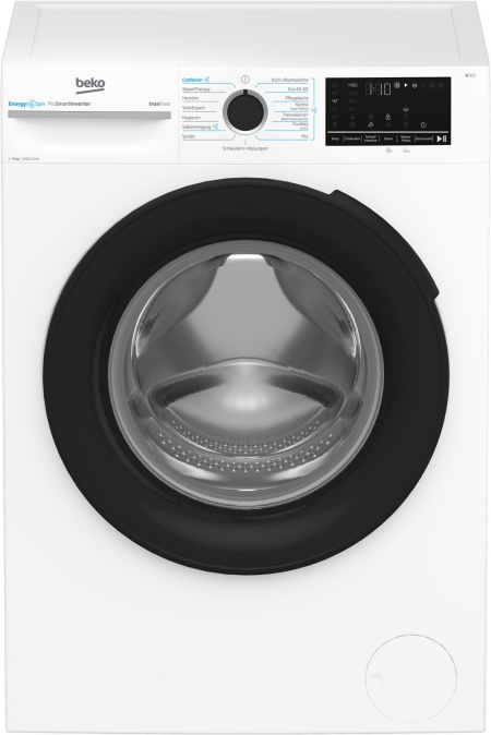 Beko BM3WFU4841N - Wasmachine 8 kg - 1400 tpm - SteamCure&StainExpert - Wit