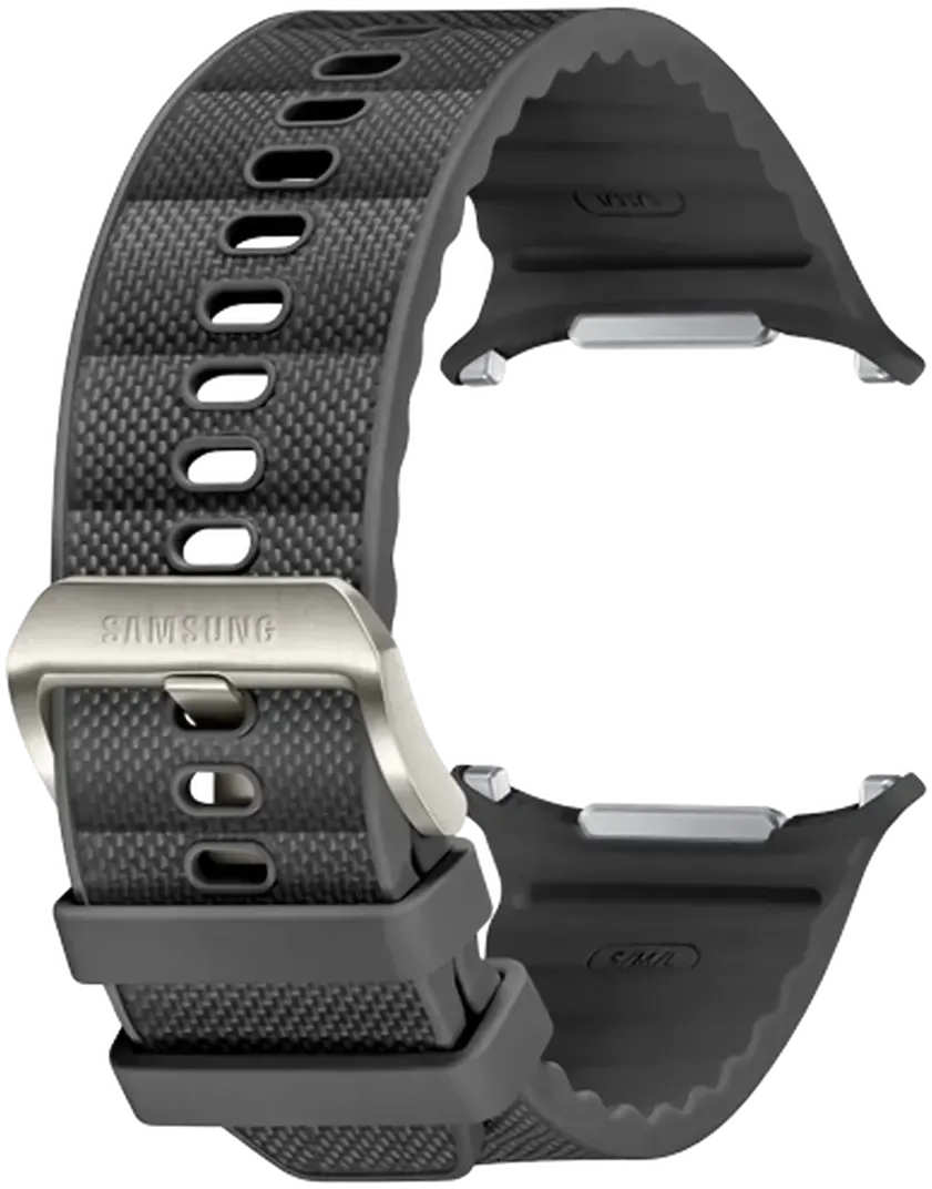 Samsung Galaxy Watch Ultra - PeakForm Rubberen Band - Sterk geweven materiaal - Grijs