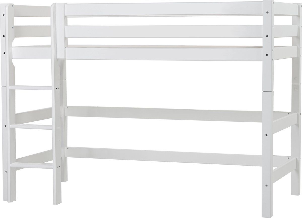 Hoppekids Eco Luxury Halfhoogslaper 90x200 Cm, Wit