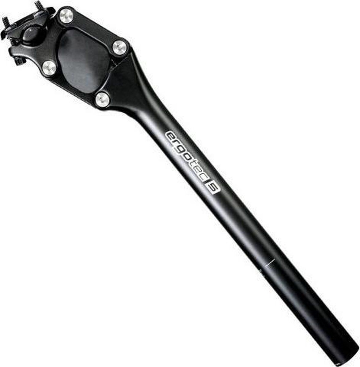Ergotec Pm-705N - Zadelpen Parallellogram Geveerd -ø31, 6mm X 350mm - Zwart