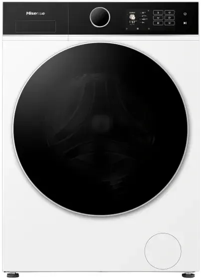 Hisense WF5I8043BWF - Wasmachine - Energiezuinig A - 8 kg - Zwart/Wit