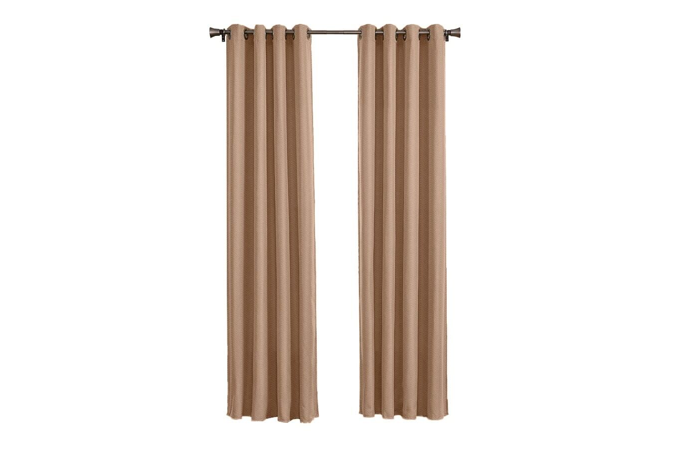 Merkloos Larson - Luxe Hotel Blackout Gordijn - Met Ringen - 3m X 2.5m - Donker Taupe