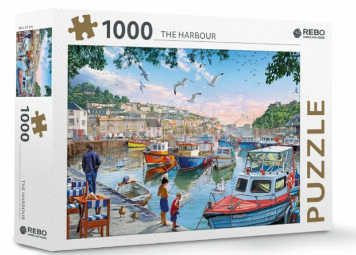Merkloos Rebo Legpuzzel 1000 Stukjes - The Harbour