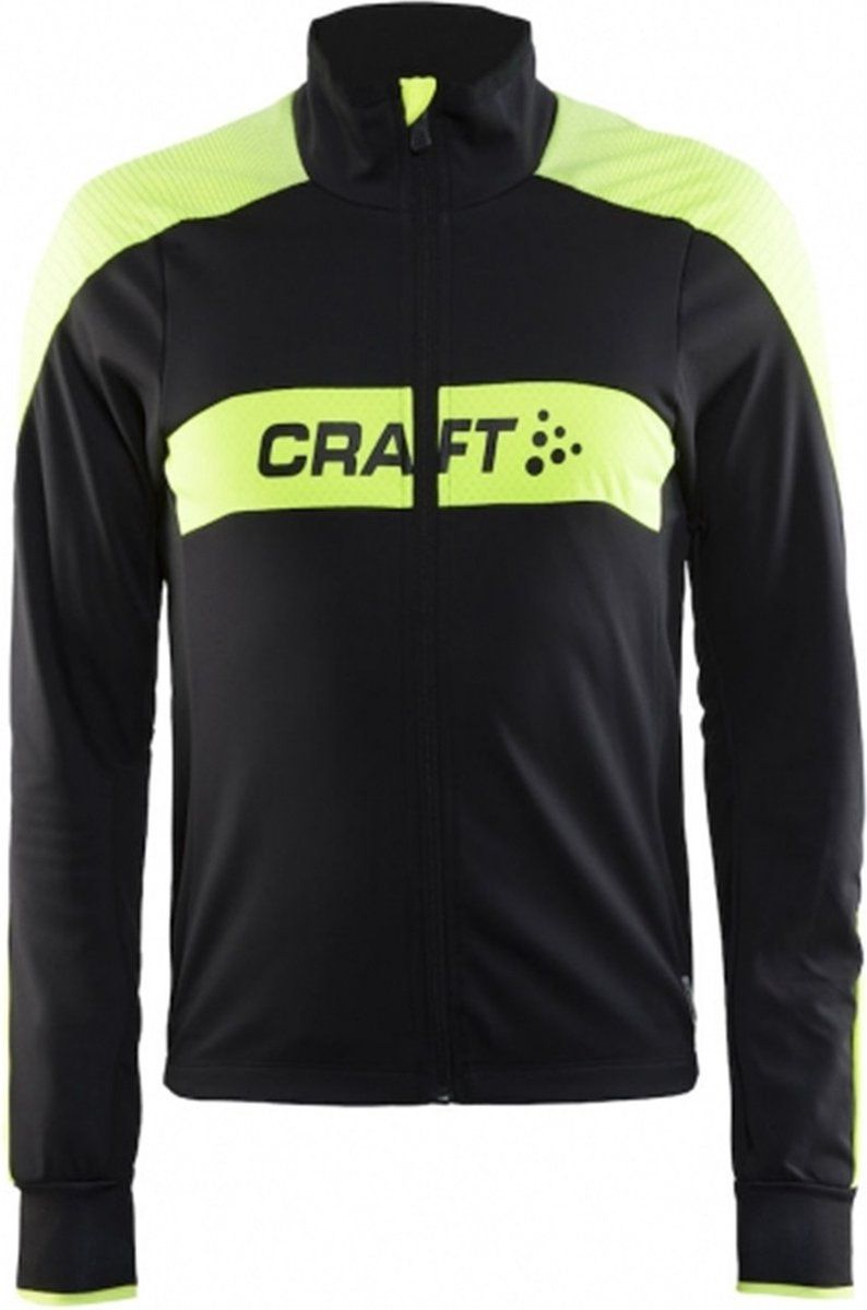 Craft Gran Fondo - Fietsjack Flumino - Winddicht waterafstotend - Zwart - Maat L