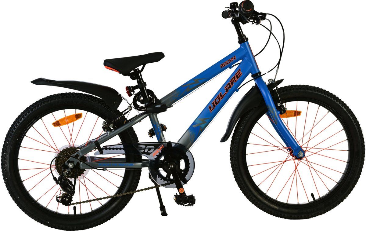 Volare Rocky - Kinderfiets - 20 Inch - 7 Speed - Blauw