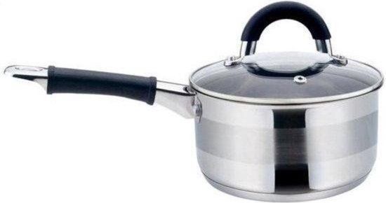 Kinghoff 1254 - Steelpan - Rvs - 1 Liter - Grijs