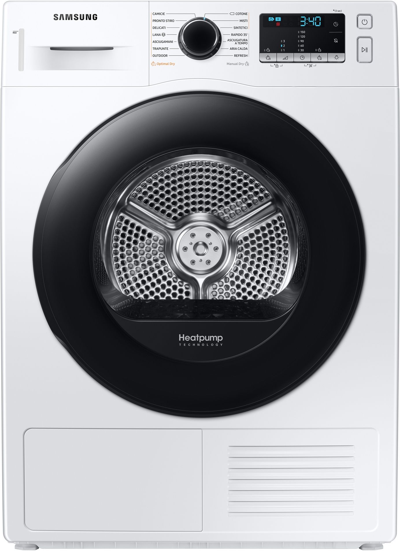 Samsung DV90TA240AE - Warmtepompdroger - 9 kg - 14 programma's - Energieklasse C