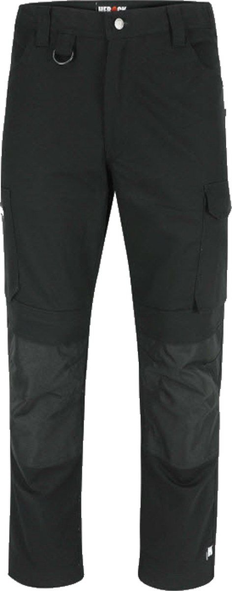 Herock Dero (2101) - Werkbroek - 2-way Stretch Met Kniezakken - Zwart - Maat 38