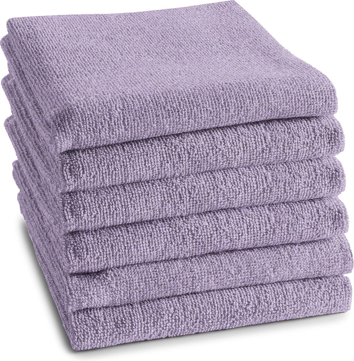 Ddddd - Keukendoek - 50x55 Cm - Pastel Lila - Set Van 6 Stuks