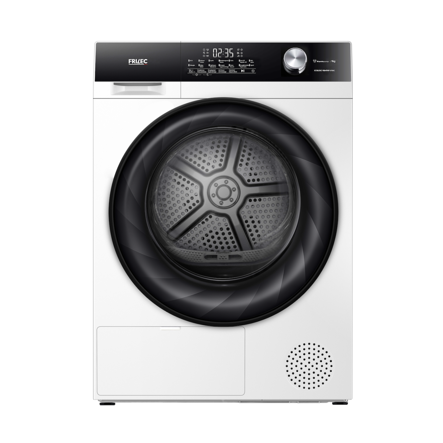 Frilec KOBLENZ9884TWP-010C - Warmtepompdroger - 9 kg laadvermogen - Energieklasse C