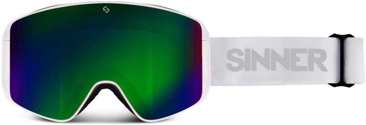 Sinner Aura - Skibril - Incl Extra Lens - Matte White