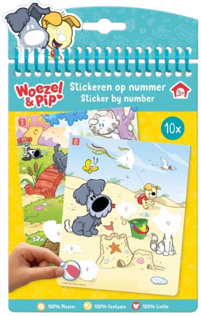 Woezel & Pip - Sticker op nummer BT671752 - Educatief spel - Vanaf 3 jaar