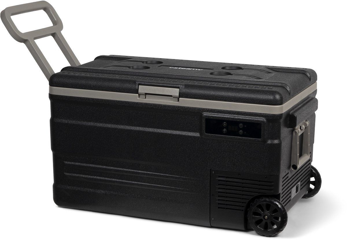 Steamy SECU75 - Compressor Koelbox Op Wielen - 74 Liter - 20°C Tot 20°C - Zwart