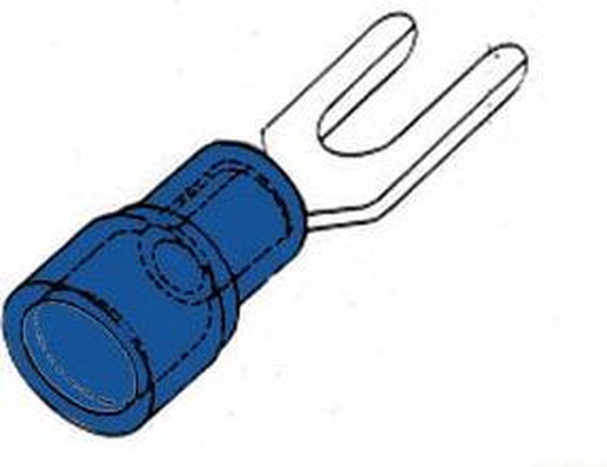 BLAUWE KABELSCHOEN 4.3mm (FBY4/100)