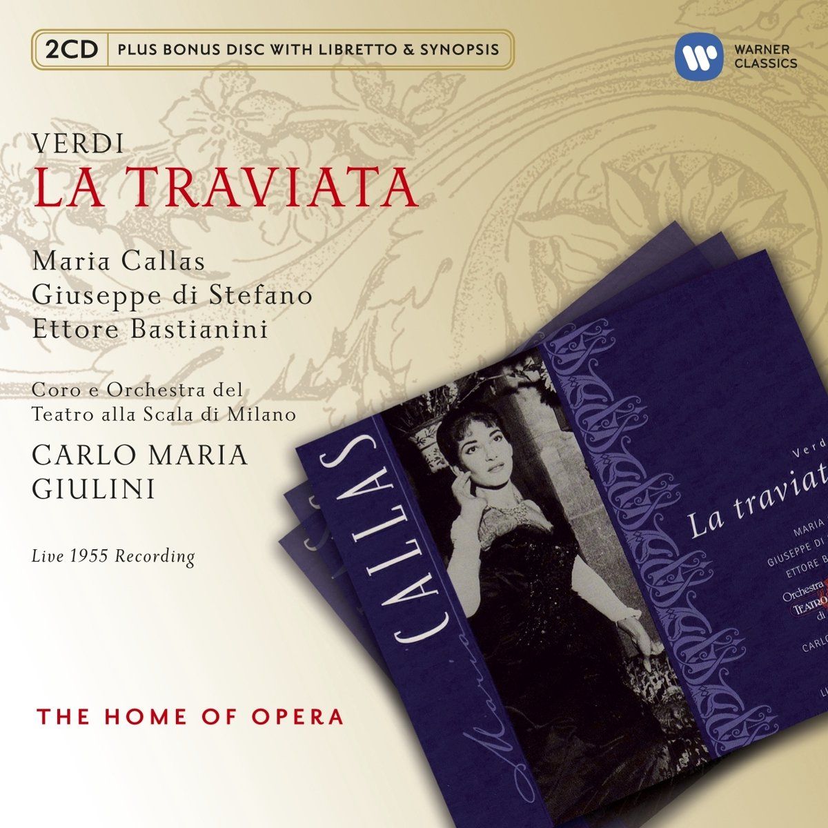 Carlo Maria Giulini Verdi La Traviata - Live 1955 Recording - 3xCD (3 Stuks)