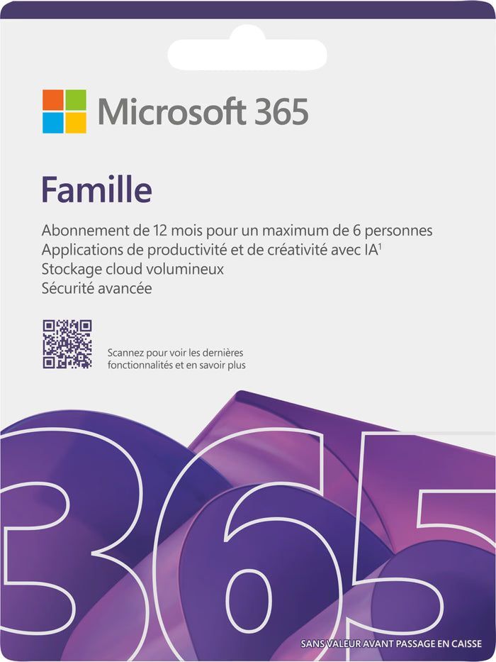 Microsoft Office 365 Family - Abonnement 1 jaar - FR