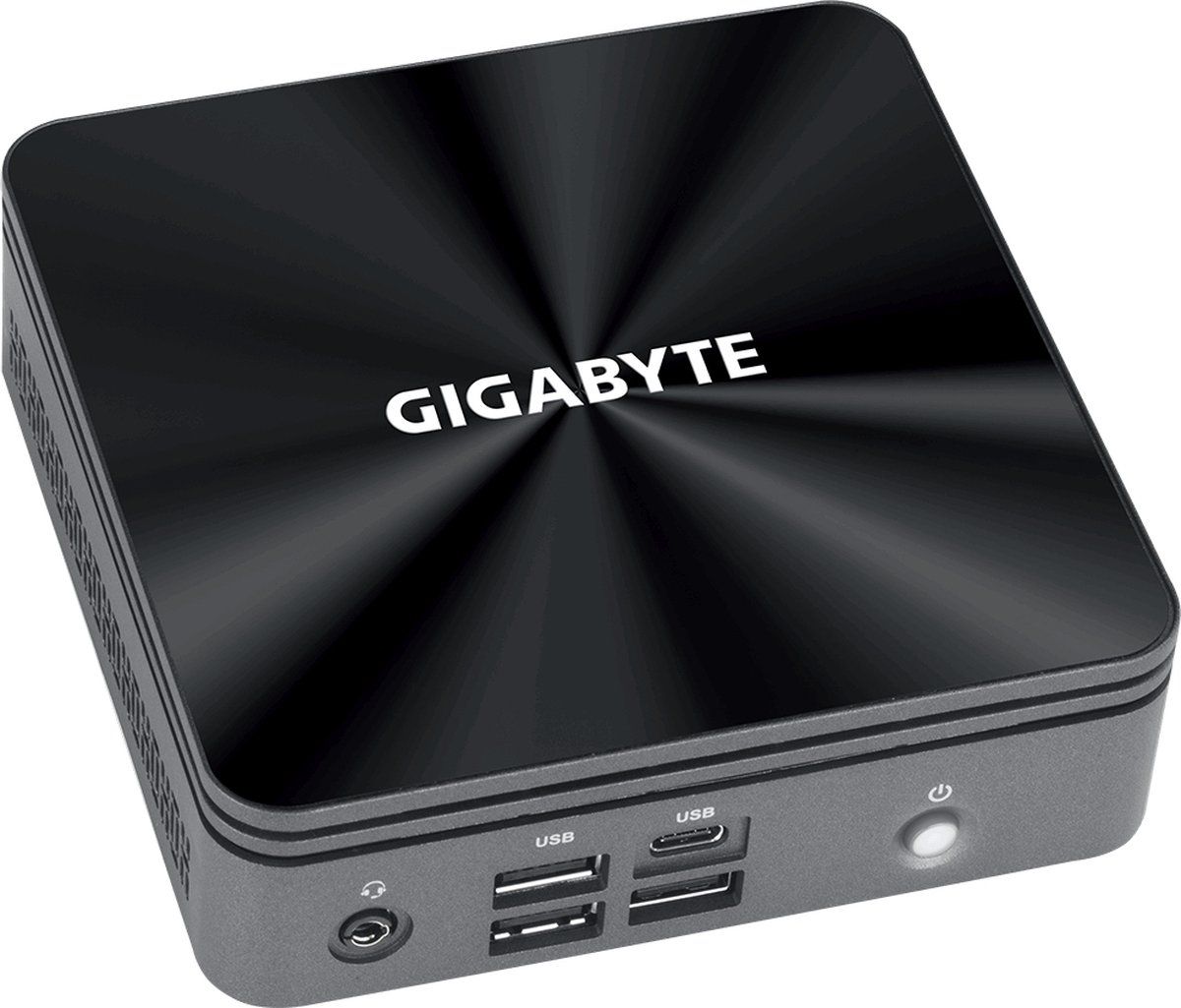 Gigabyte BRIX GB-BRi3-10110 (rev. 1.0) - Barebone Ultra Compact PC Kit - Intel Core i3 10110U 4.1 GHz - zwart