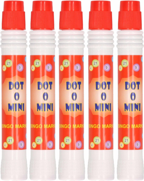 Merkloos 12 Bingodabber Rood Dot.O.Win 20ml