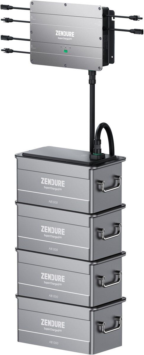 Zendure SolarFlow Set - Accu 48V 80Ah 3840Wh - Balkon energiecentrales (4 stuks)