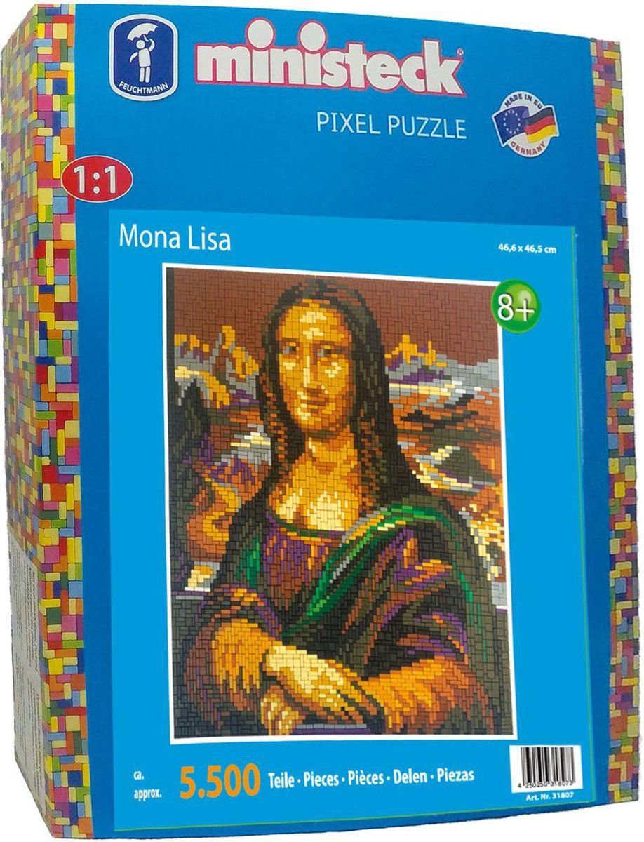 Ministeck Mona Lisa - Puzzel - 5500 Stukjes