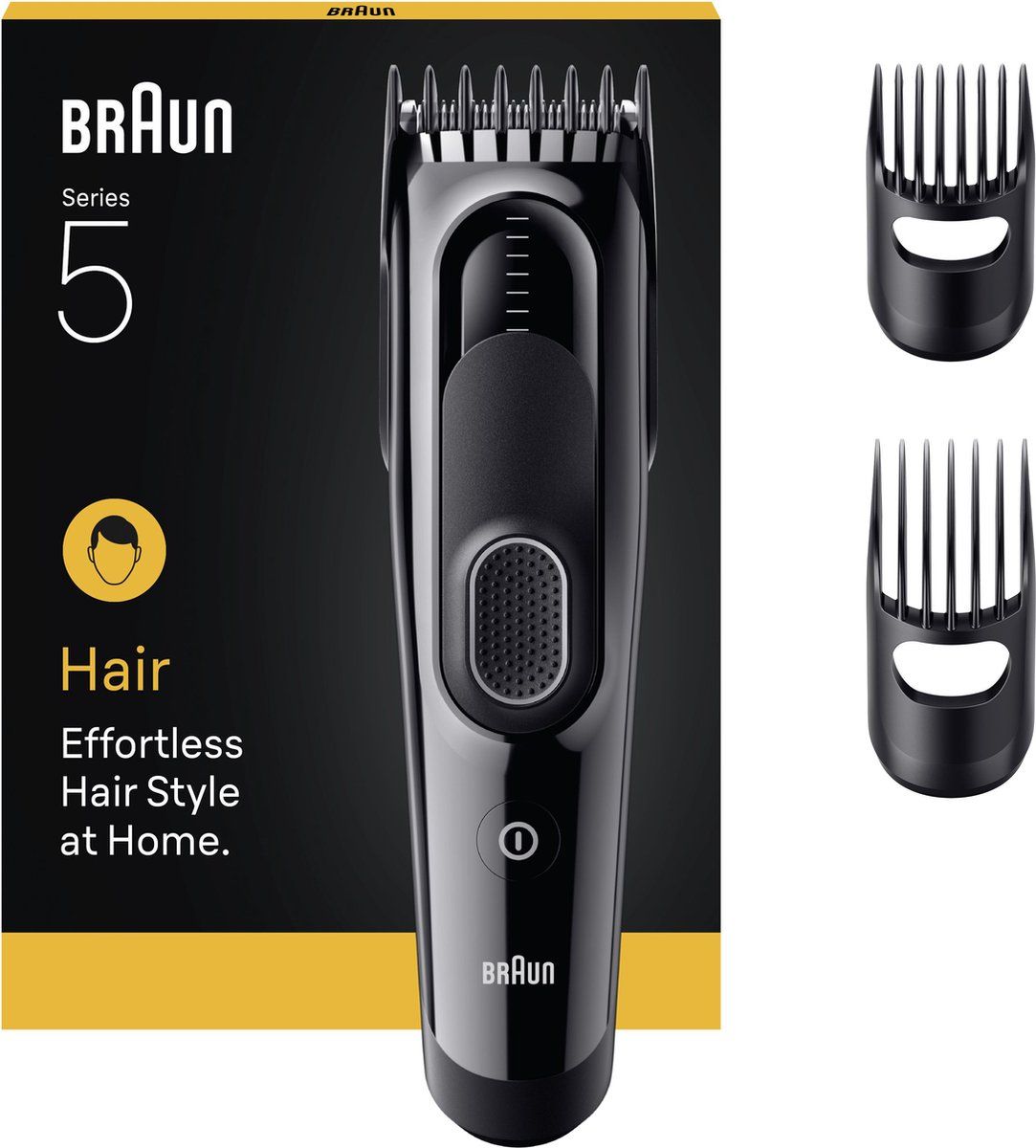 Braun HC5530 - Haartrimmer - 17 lengtes levenslang scherp - Zwart