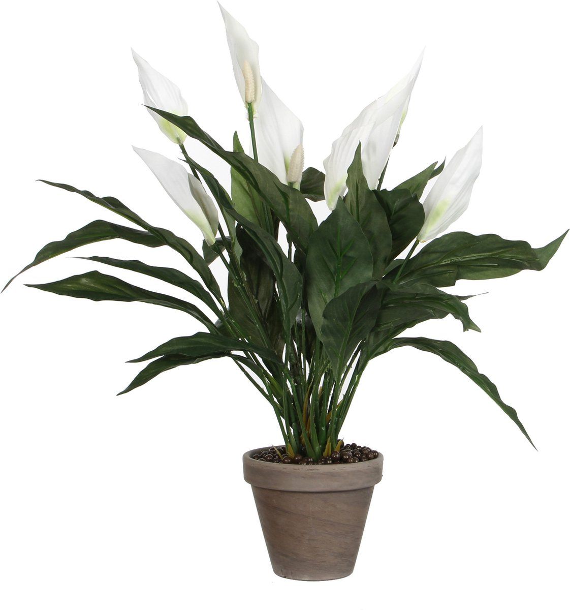 Mica Decorations Spathiphyllum - Kunstplant - Onderhoudsarm - Wit H50 X D40 Cm