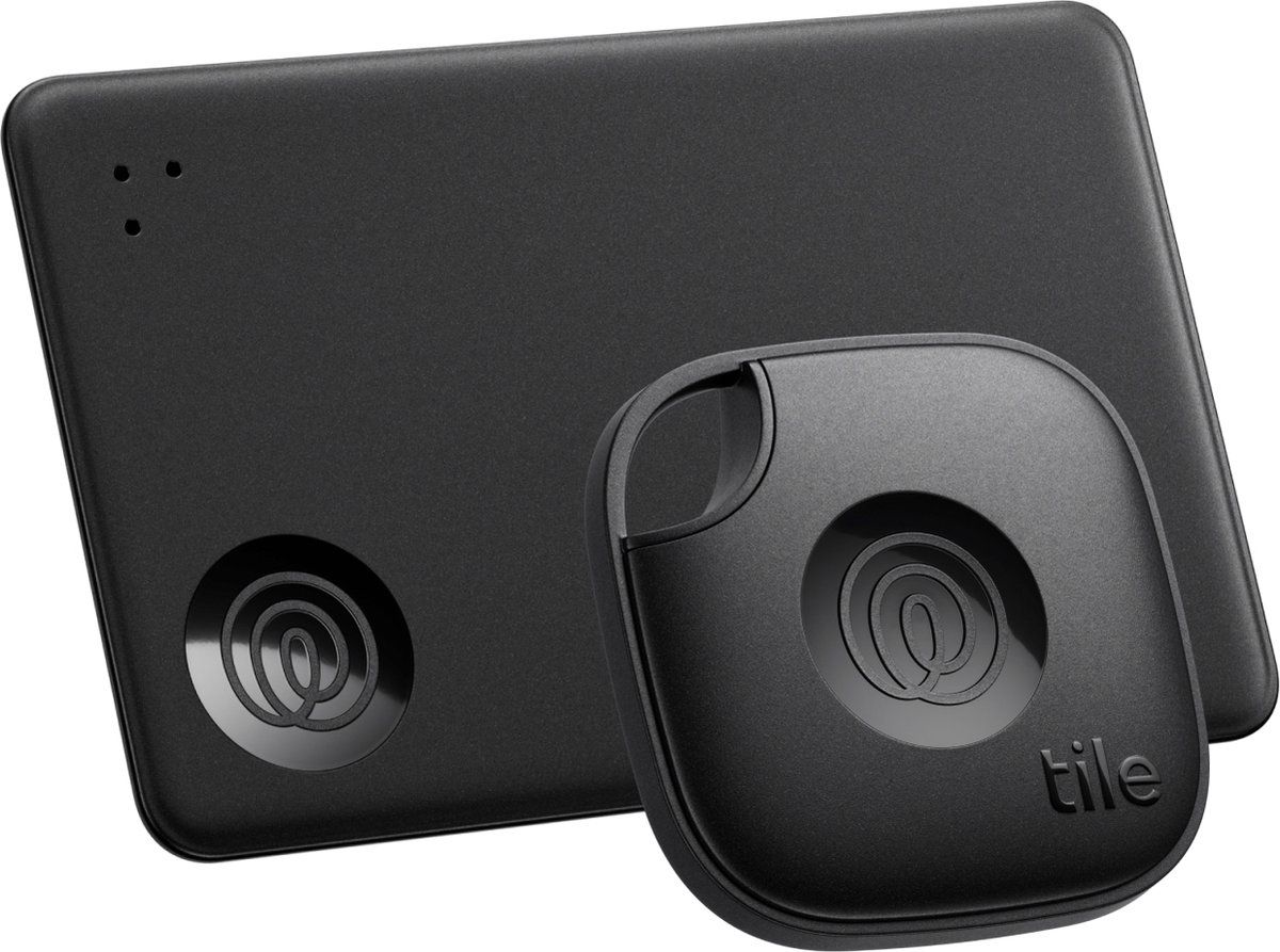 Tile Starter Set (2024) - Bluetooth trackers - SOS-knop - Zwart (2-Pack)