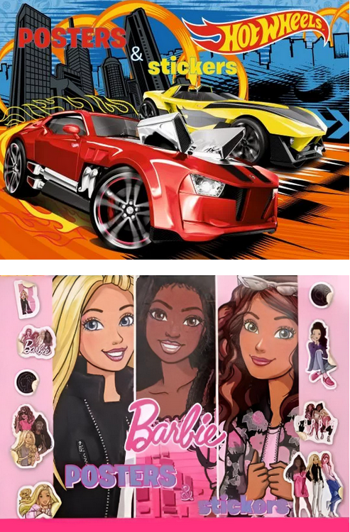 Merkloos Posters En Stickers Hot Wh/Barbie 536907
