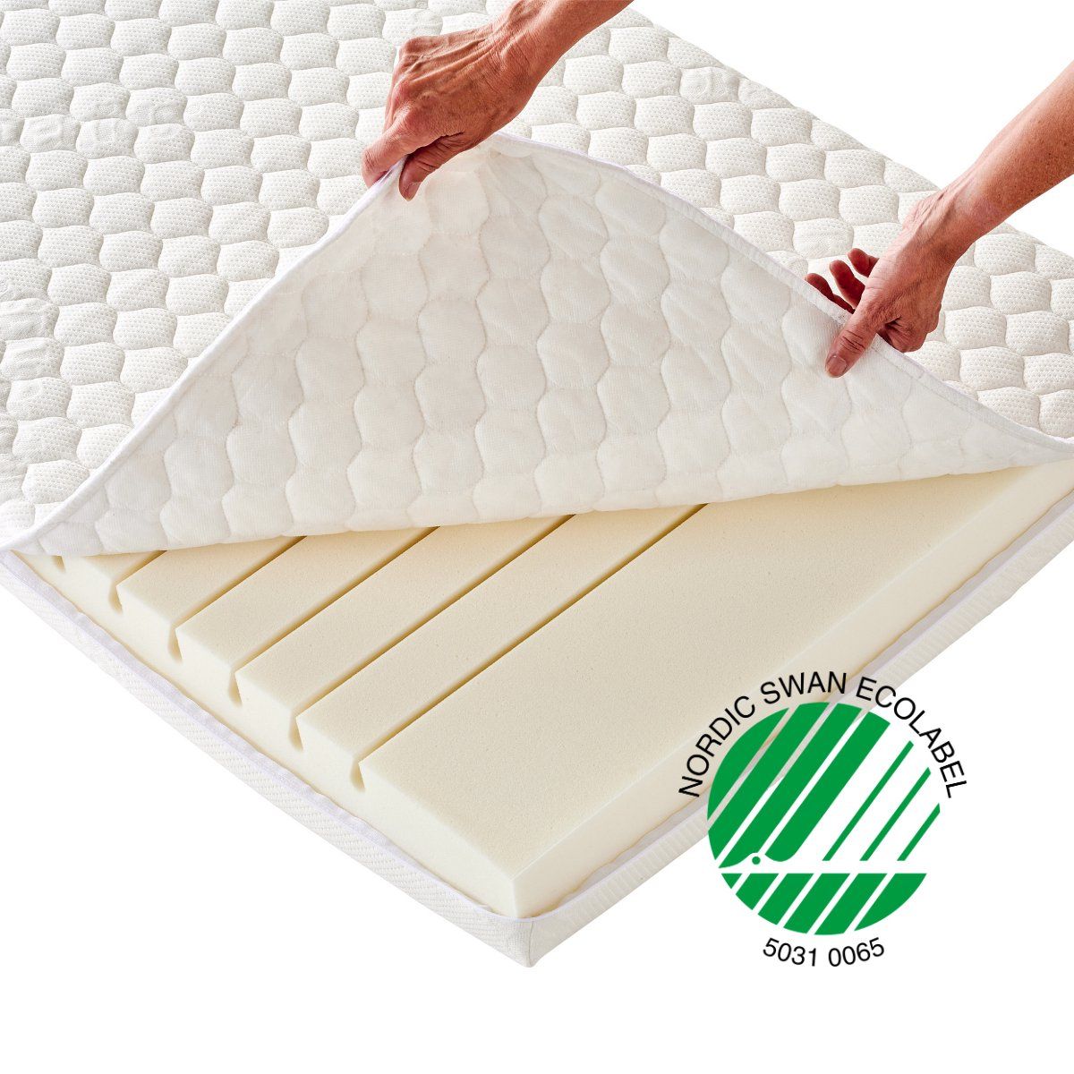 Merkloos Hoppekids Eco Dream Matras, Hoogte 9 Cm