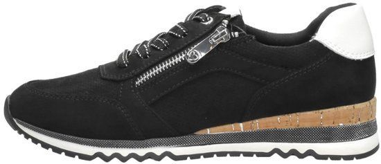 Marco Tozzi - Sneakers Laag - Maat 37 - Zwart