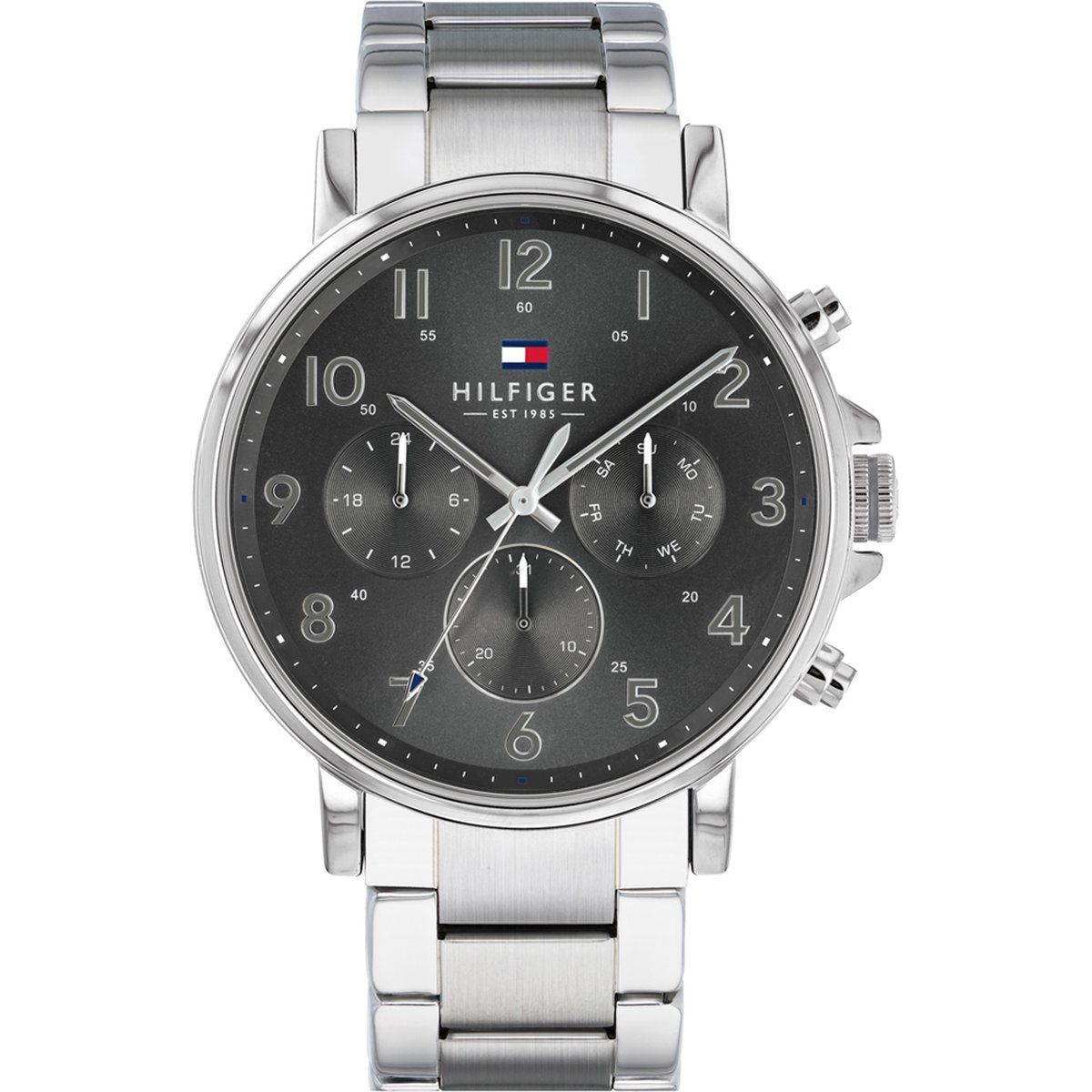 Tommy Hilfiger TH1710382 - Heren Horloge - MultifunctieØ 44 Mm - Zilverkleurig
