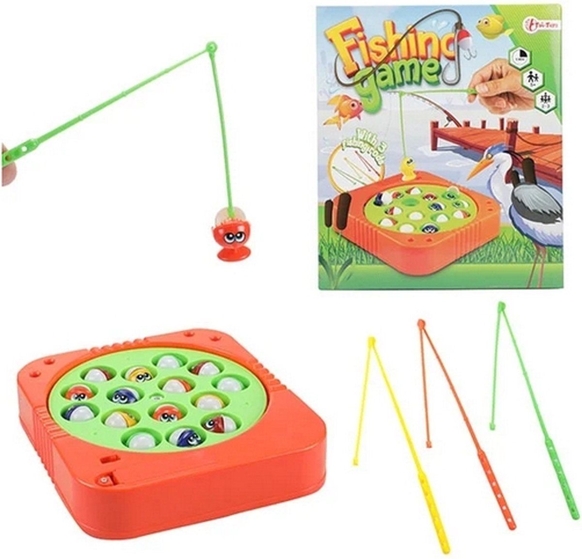 Toi-Toys Visspelletje - Elektronisch - 3 Vishengels